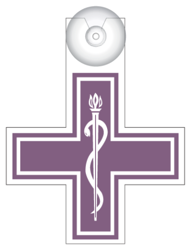 Kinesitherapeut op bezoek (bordje)