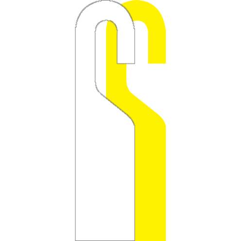 Blanco kunststof labels met open bevestiging