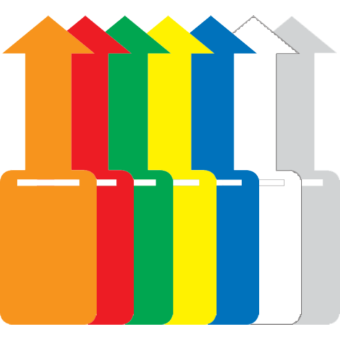 Kunststof labels PVC met sluiting Model B