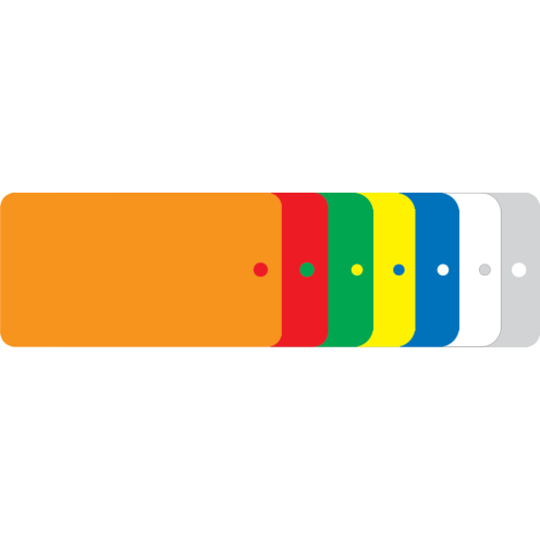 Kunststof Labels PVC rechthoek