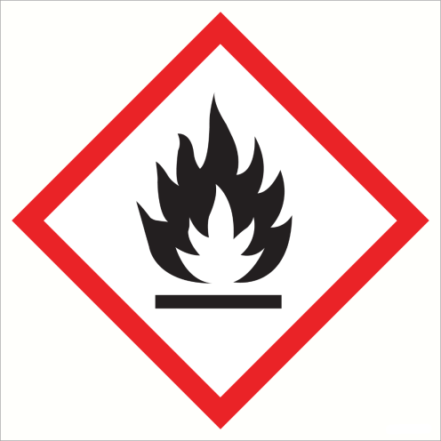 Magneet met pictogram "Ontvlambare Stoffen" - GHS02