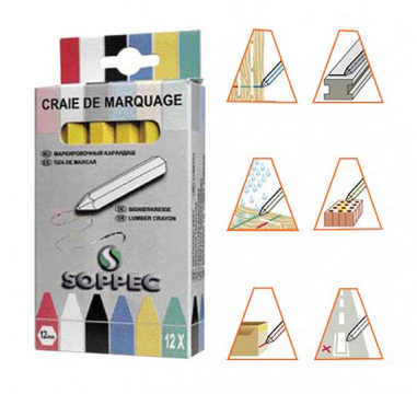 Markeringskrijt geel