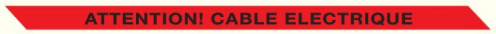 Ondergronds waarschuwingslint attention cable electrique