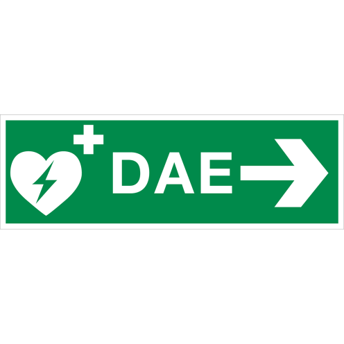 Panneau DAE a droite ISO7010