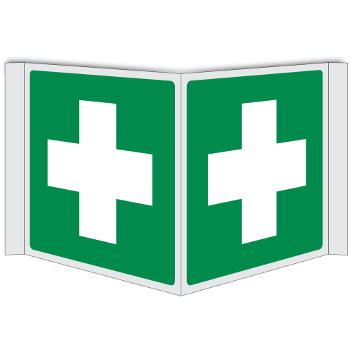 Panorama bord met pictogram EHBO ISO 7010