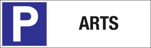 Parkeerbord "Arts" Dibond 340x110mm