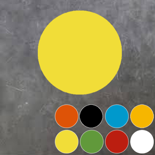 PictoRoute vloersticker cirkel 90mm