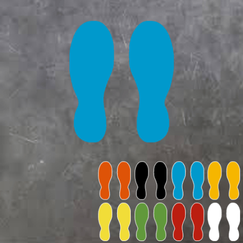 PictoRoute vloersticker voeten / schoenen