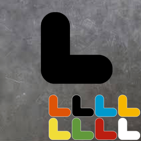 PictoStripe vloersticker Hoekstuk