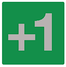 Reflecterende sticker etage aanduiding groen