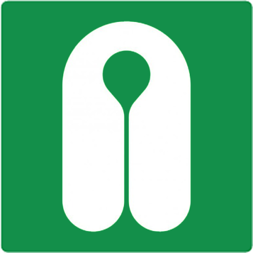 Bord met pictogram reddingsvest ISO 7010
