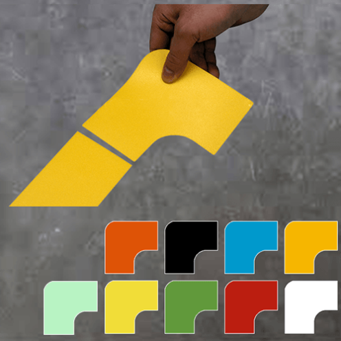 PictoStripe hoek voor vloerbelijning