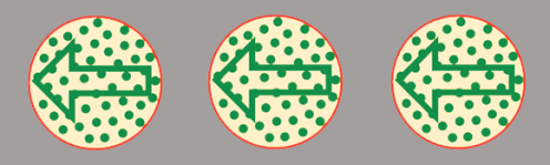 Punt met pijl (Sticker fotoluminescerend Anti-Slip)