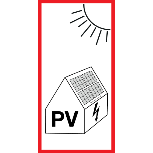 PV sticker installatie, meterkast en zonnepanelen.
