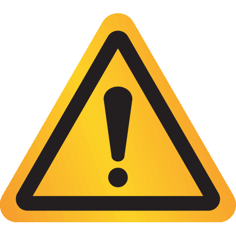 Sticker Algemeen gevaar reflecterend - ISO7010 - W001