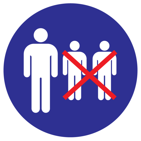 Sticker 1 persoon per gezin