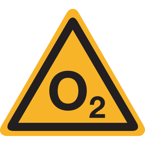 Sticker met tekst "O₂"