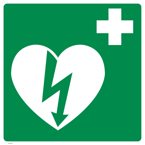 Sticker met pictogram AED - ILCOR