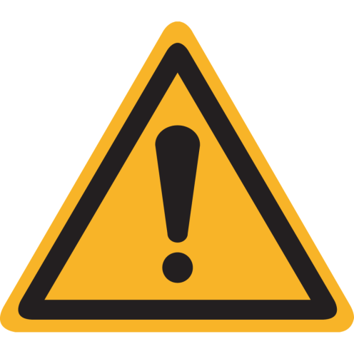 Sticker Algemeen gevaar - ISO7010 - W001