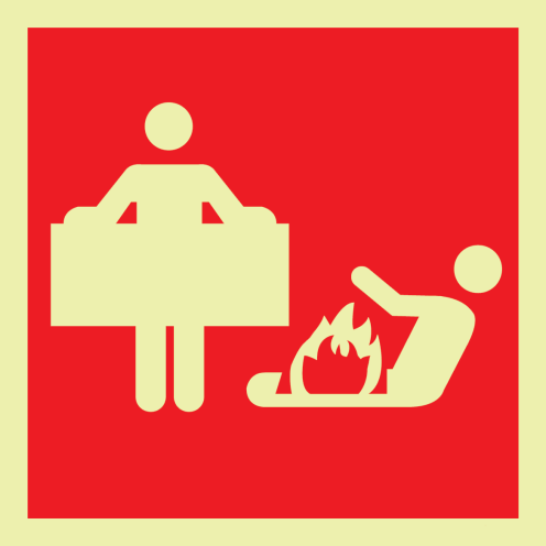 Branddeken (sticker fotoluminescerend)