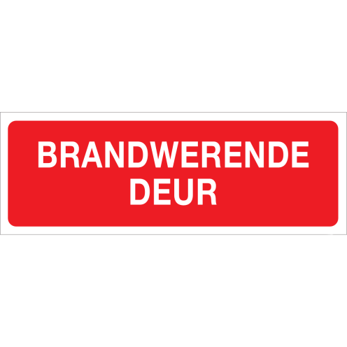Brandwerende deur (Sticker)