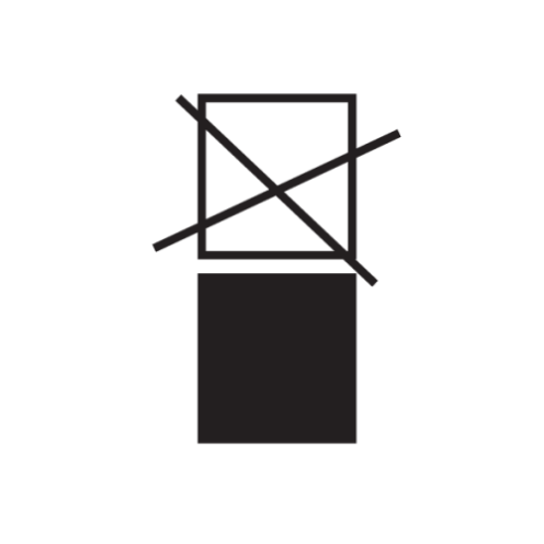 Sticker met pictogram Niet stapelen