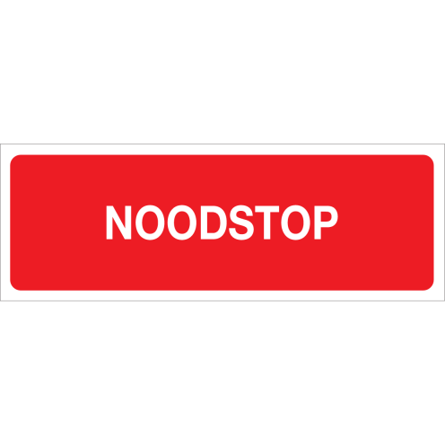 Noodstop (Sticker)