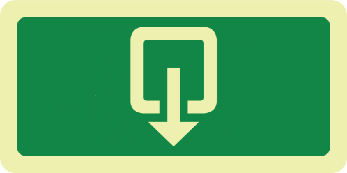 Uitgang (sticker fotoluminescerend)