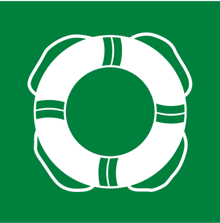 Sticker waterreddingsmiddelen