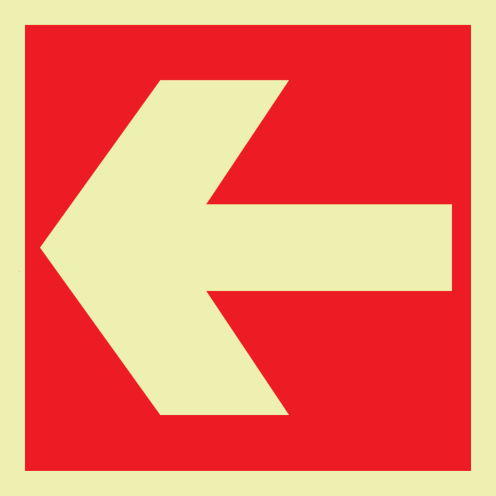 Pijl (sticker fotoluminescerend)