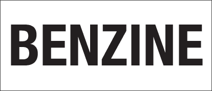 Brandstofsticker Benzine