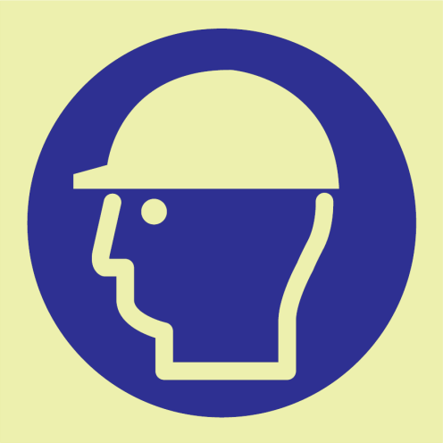 IMO sticker Wear Helmet fotoluminescerend