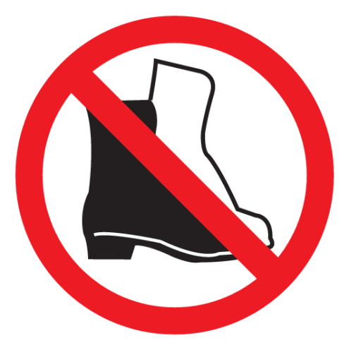 Sticker met pictogram 