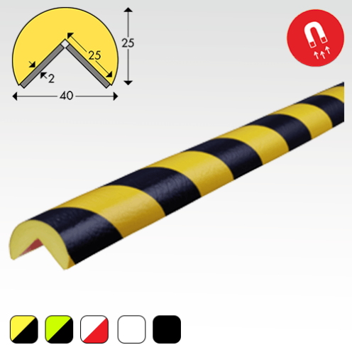 Stootband hoekbescherming Type A Magnetisch