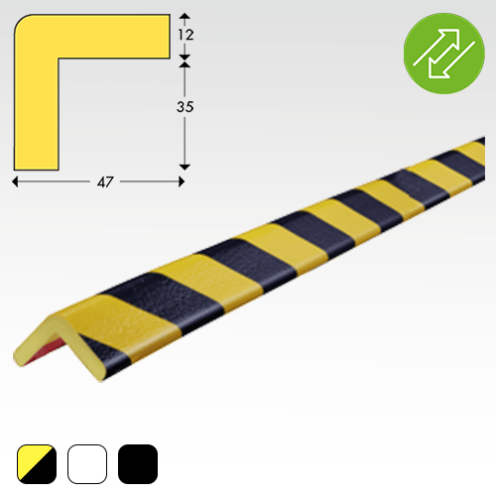 Stootrand hoekbescherming Type H Herbruikbaar