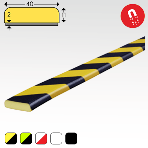 Stootrand oppervlaktebescherming Type F Magnetisch