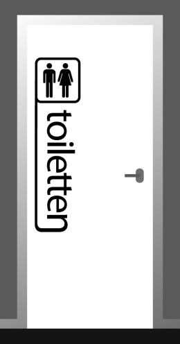 Deursticker Dames en Heren