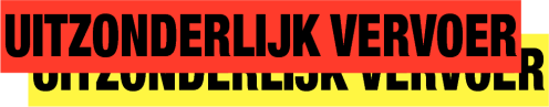 Signalisatie Uitzonderlijk vervoer