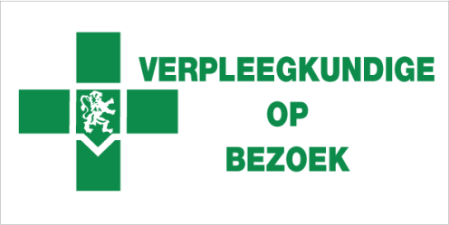 Verpleegkundige op bezoek (bordje)