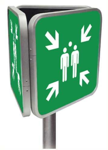 Verzamelplaats (3D bord aluminium T2000)