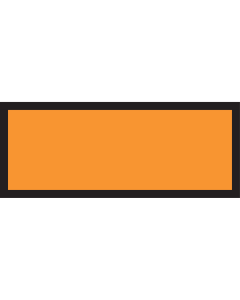 Half ADR kemler bord Aluminium 1mm