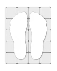 Voeten antislip aquasafe model b wit