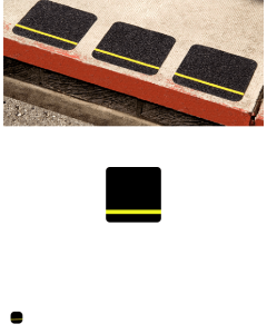 Antislip sticker met reflecterende streep