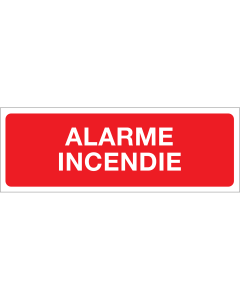 Autocollant Alarme Incendie
