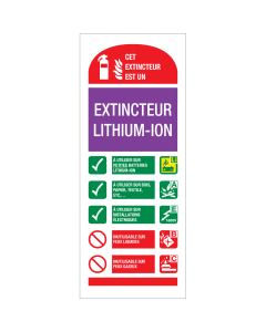 Extincteur Lithium-Ion (Sticker)