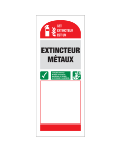 Extincteur Metaux (Sticker)