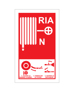 Autocollant coupure d'urgence gaz