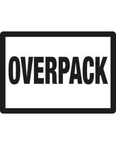Beehandelingsetiket Overpack