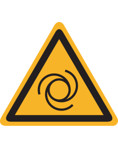 Bord met pictogram automatisch startende machine - ISO 7010 - W018