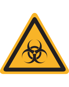 Bord met pictogram biologische gevaar - ISO 7010 - W009